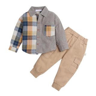 Hopscotch Boys Multicolor Cotton and Polyester